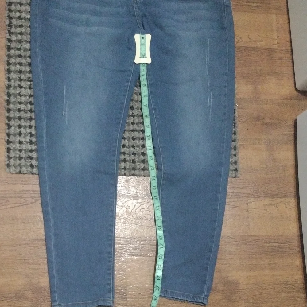 Stylish Blue Ankle-Length Women's Jeans - Picture 10 of 14